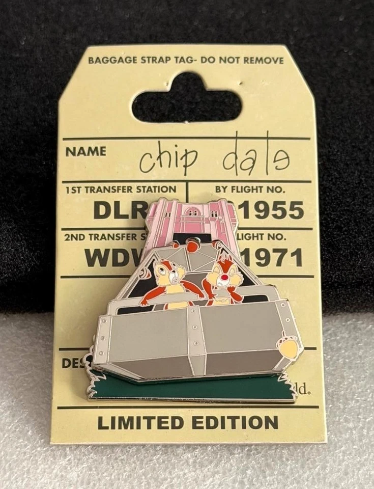 Заколка Disney Chip & Dale Adventure Twilight Zone Tower of Terror Attraction LE - Изображение 1 из 1