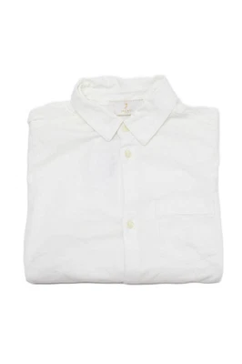 Camisa Jacadi Unisex Niños Manga Larga Botón Cuello Frontal Blanca Talla 8 Foto 1 de 4