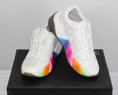 INC International Concepts Women's Bubblezf Sneakers 5 M White Rainbow NWB - Image 1 of 4