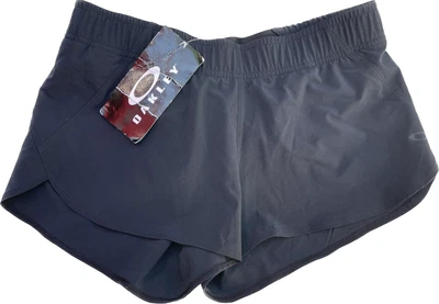 NUEVO con etiquetas Pantalones Cortos de Correr Oakley Elevate Nuevos con Etiquetas Negros Para Mujer Pequeños Foto 1 de 4