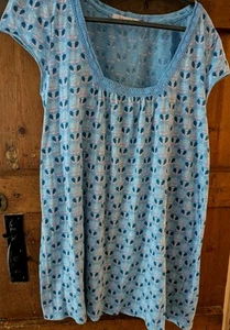 🩵🩷Lovely White Stuff blue pink floral pattern tunic Short Dress /Top 14 (16) - Picture 1 of 6