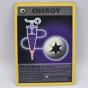 Juego de cartas coleccionables Full Heal Energy 81/82 Team Rocket Pokemon de colección - Imagen 1 de 2