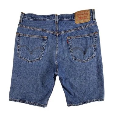 Pantalones Cortos de Jean Levis 505 Para Hombre Azul Denim Talla 33 Calce Regular Foto 1 de 4