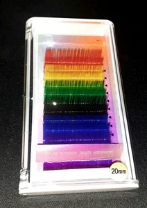NEU! Multicolor Wimpern - 20 mm - 6 Farben - Wimpernverlängerung - 2 Stück SETS - Bild 1 von 10