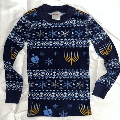 Top de pijama Hanna Andersson PJ Menorá Hanukkah niños niñas 3T Foto 1 de 3