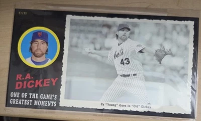 Topps Archives Greatest Moments 2013 Box Topper #8 R.A. Dickey New York Mets/99 Foto 1 de 2