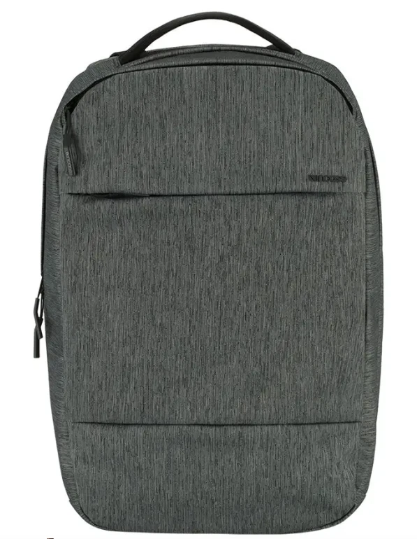 Mochila compacta Incase City negra jaspeada Foto 1 de 4