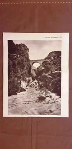Rovereto 1927 Torrente Leno in voller Höhe und Aufstieg und Kapelle von San Colombano Trento - Bild 1 von 1