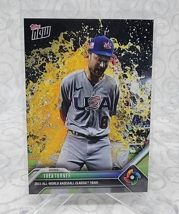 2023 TOPPS NOW CARD ALL-WORLD BASEBALL CLASSIC TEAM CARD USA TREA TURNER #WBCA-1 - Picture 1 of 2