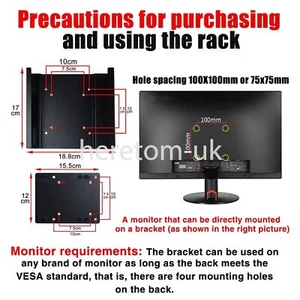 MFF Stand Vesa Mounting Bracket 7.5X7.5 10X10 CM For Dell 3080 5080 7000 MFF - Picture 1 of 19