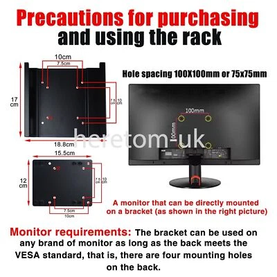 MFF Stand Vesa Mounting Bracket 7.5X7.5 10X10 CM For Dell 3080 5080 7000 MFF - Image 1 of 4