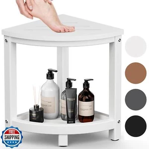 ONSGLM Shower Stool for Inside Shower, Corner Shower Bench Seat, HDPE Waterpr - Picture 1 of 5