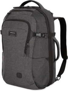 New SwissGear Hybrid Travel Laptop Backpack Heather Grey 22-Inch MSRP $100 - Afbeelding 1 van 5