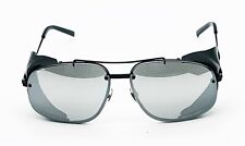 Aviator Glacier Black & Leather Sunglasses YSL 2338/S Yves Saint Laurent