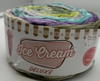 Lion Brand Ice Cream Deluxe Yarn "Laguna" 1 Skein #1883 - Image 1 of 4