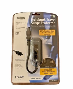 Travel Surge Protector Belkin Notebook Computer Laptop Three Prong C6 Connection - Picture 1 of 1