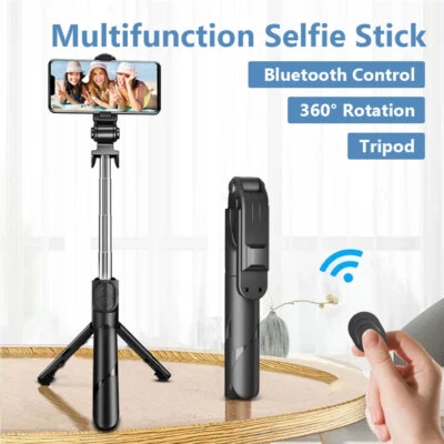 Selfie Stick Tripod Remote Desktop Stand Cell Phone Holder For iPhone Android - Image 1 of 4