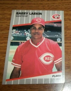 1989 Fleer Barry Larkin Baseball Card Cincinnati Reds #164 - Picture 1 of 2