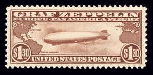 MOMEN: US BRIEFMARKEN #C14 GRAF ZEPPELIN LUFTPOST POSTFRISCH OG H SUPER LOT #90754* - Bild 1 von 2