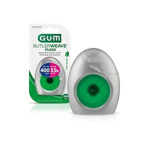 Hilo dental encerado GUM ButlerWeave, dispensador rebobinado, como nuevo, 200 yardas - Imagen 1 de 4