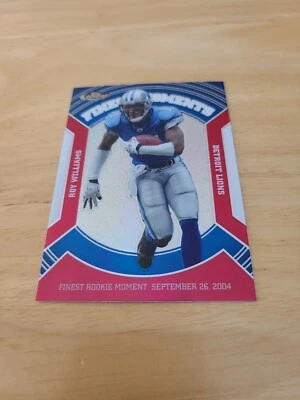 2007 Topps Finest Veteran Finest Moments Refractor Roy Williams #VFM-RW $$$ - Image 1 of 2