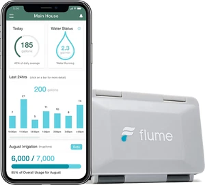 2 Smart Home Water Monitor & Water Leak Detector: Detect Water Leaks before They - Picture 1 of 6