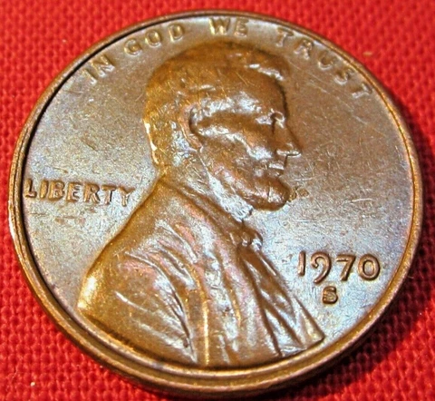 1970 S Lincoln Memorial Cent - G Good to VF Very Fine Cover