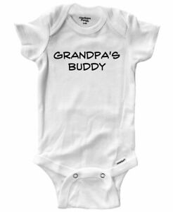 Infant Baby Bodysuit One-Piece Clothes shower gift Grandpa Buddy Papa Boy Boy