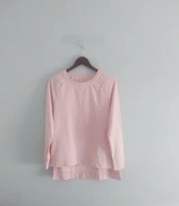 Time And Tru Women’s Sweatshirt High Low Pullover Soft Pink Casual Side Slits - Bild 1 von 6
