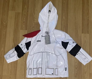 NWT Star Wars Stormtrooper Rain Jacket Last Jedi Size 2 Disney Store Jacket - Picture 1 of 12