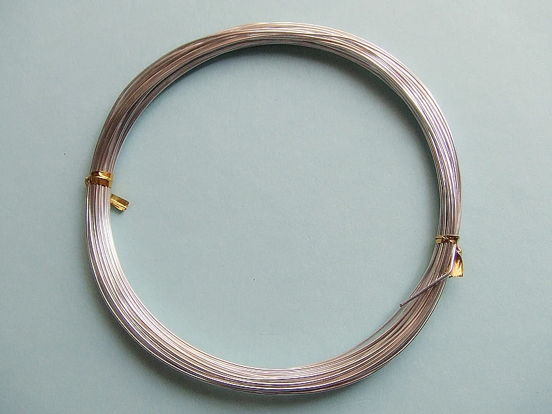 10mt  di filo in alluminio 0,6mm colore argento bijoux - Immagine 1 di 1