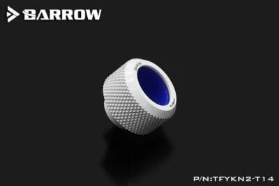 Barrow G1/4 - 14mm OD Anti Off Rubber Seal Hard Tube Compression Fitting - White