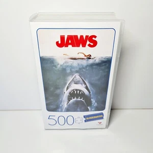 Jaws 500pc Jigsaw Puzzle Blockbuster Video Case New Never Used - Picture 1 of 6