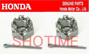 HONDA GENUINE 90-94 ACCORD DX EX LX Front Tie Rod End Nut Pin Set OEM - Bild 1 von 1