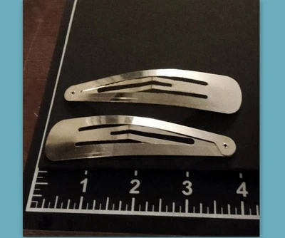 2 par de clipes de cabelo extragrandes 4" laterais de metal par de barrettes minimalistas para mulheres - Imagem 1 de 4