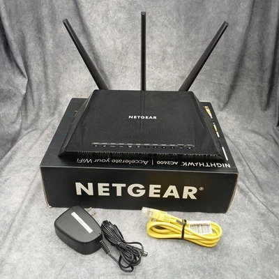 Router NETGEAR Nighthawk AC2600 R7450 Smart Wi-Fi Gaming Router TESTED & WORKS. - Image 1 of 4