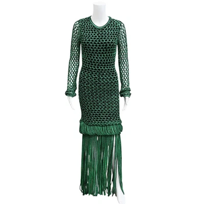 DIOTIMA | Medusa Fringe Crochet Maxi Dress Brand Size 3 Approx US M - Image 1 of 4