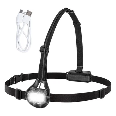 Luz de circulación recargable en el pecho para corredores Lámpara LED Antorcha para correr Foto 1 de 4