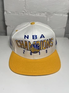 Adidas 2015 Golden State Warriors NBA Champions Team Snapback Hat Displayed Only - Picture 1 of 8