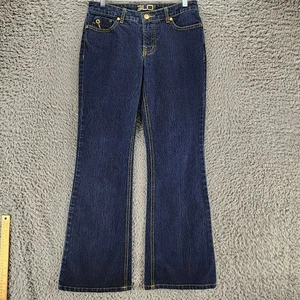 Pantalones de mezclilla Glo para mujer 9 azul elástico tiro medio corte bootcut *EXCELENTE ESTADO* - Imagen 1 de 15