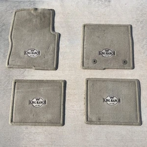 Fits 09-14 Ford F150 Crew Cab 4Dr Tan Nylon Front Rear Floor Mats King Ranch 4PC - Bild 1 von 13