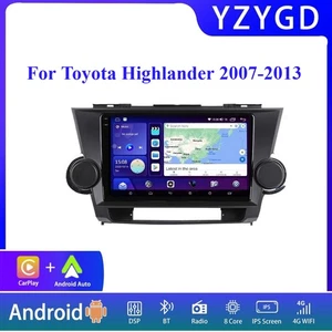 For Toyota Highlander 2007-2013 Stereo CarPlay Car Radio GPS Video Player Screen - Picture 1 of 14