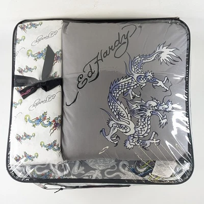Ed Hardy королева карты тату черепа кости одеяло комплект с наволочки, подушка, простыни - Изображение 1 из 4