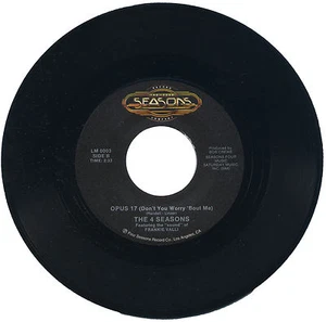 THE FOUR SEASONS "OPUS 17 (DON'T YOU WORRY 'BOUT ME) c/w RAG DOLL" 60's - Picture 1 of 2