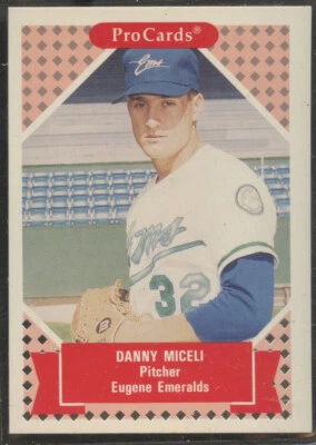 1991 ProCards Minor League #77 Danny Miceli Eugene Emeralds - Image 1 of 2