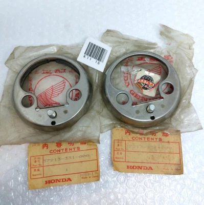 Juego de anillo medidor velocímetro genuino Honda CB125 SL100 SL125 XL100 CL125 NUEVO DE STOCK Foto 1 de 3