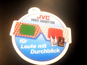Aufkleber / Sticker + JVC -- Für Leute mit Durchblick  -Elektronikkonzern -Japan - Bild 1 von 1
