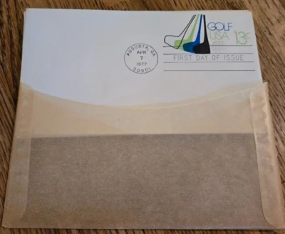 Six (6) Unused GOLF USA 13c ~ Two (2) Augusta GEORGIA, 1977 ~ First Day of Issue - Image 1 of 4