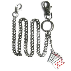 Poker Cards II Schlüsselkette Walletchain Symbol Sign Poker Gambler Karten Karte - Picture 1 of 1