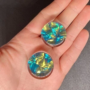 SALE - Multicolor Acrylic Double Flare Plugs 9/16" - 1" - Picture 1 of 2